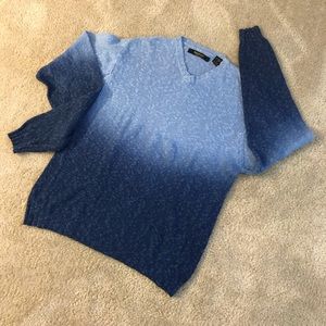Bachrach - Navy Blue/Sky Blue Sweater, Size Medium